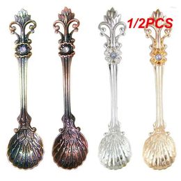 Spoons 1/2PCS Iris Portable Dessert Tool Simple Arabian Style Household Spoon Durable Fashion Kitchen Coffee Practical Vintage