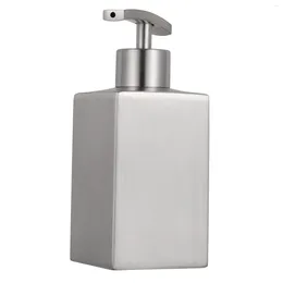 Liquid Soap Dispenser Squeeze Lotion Bottle Stainless Steel Bath Refillable Shampoo