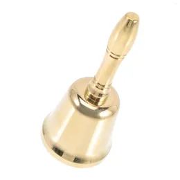 Party Supplies Hand Ring Bell Christmas Dinner Service Alarm Handheld For Restaurant Brass Metal Call