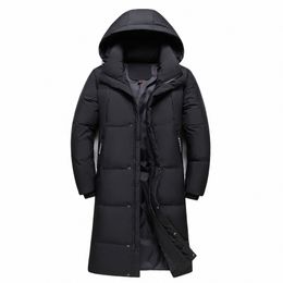 2022 nuovo arrivo inverno piumini uomo cappotto Fi addensare caldo 90% piumini d'anatra bianca cappotti per uomo con cappuccio nero Lg Parka J79U #