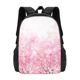 Backpack Cartoon Cherry Blossom Trees Classic Basic Canvas School Casual Daypack Office For Men Women