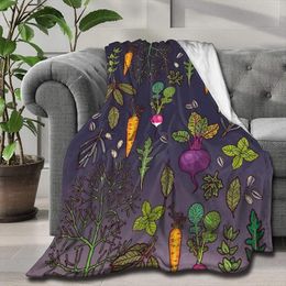 Blankets Green Vegetables Blanket Soft And Lightweight Flannel Throw For Bed Sofa Living Room Travel 80x60 Inch Audlts Kids