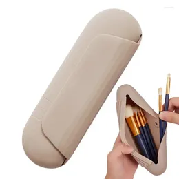 Storage Bags Silicone Makeup Brush Bag Travel-Friendly Makeups Organizer With Ventilation Hole For Cosmetic