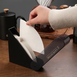 Racks Handbrewed Coffee Philtre Paper Storage Box Fanshaped Philtre Paper Box V01 Philtre Paper Dustproof Storage Rack Barista Tool