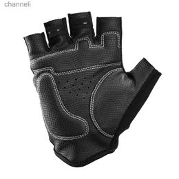 Tactical Gloves Thicken Breathable Bycicle Palm Anti-Skid Half Finger Unisex Fitness Cycling Black Wear-Resistant YQ240328