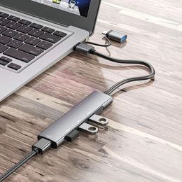 Port USB C Hub 5Gbps C/USB To Multiport Adapter Dock Data Transfer For Laptop