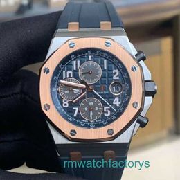 Top AP Wristwatch Royal Oak Offshore Series 26471SR Room Golden Blue Plate Baoqilai Limited Edition Mens Timed Fashion Leisure Business Sports Watch