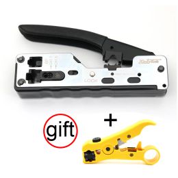 Schroevendraaiers Xintylink Rj45 Crimper for Cat7 Cat6 Cat5 Plug Network Tools Crimping Cable Stripper Clamp 8p8c Pliers Crimp Clip