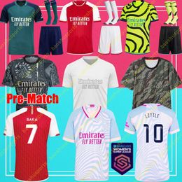 23 24 SAKA ARsen soccer jerseys SMITH ROWE G.JESUS SALIBA Fans Player version ODEGAARD MARTINELLI 2023 2024 NKETIAH football kits shirt Men Kids boys sets uniforms