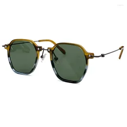 Sunglasses Vintage Style Polygon Metal Frame For Women Men Design Sun Glasses Gafas De Sol Hombre With Gift Box