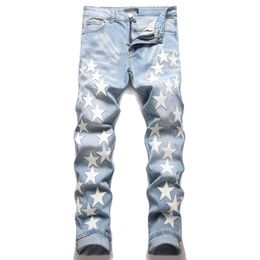 calça jeans de grife calças de jeans de jeans de jeans de moda de moda de moda de alta qualidade design retro streetwear retro calças de moletom casual de calça calçada de calça jeans velha#012