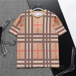 Summer Women Men T Shirts Fashion Casual Plaid Designer T Shirt Street Short Sleeve Man Tee Asian size M-3XL BU123