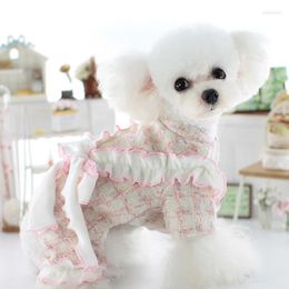 Dog Apparel Winter Dress Cat Skirt Puppy Coat Outfit Female Pet Costume Yorkie Pomeranian Shih Tzu Maltese Poodle Clothing