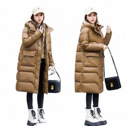 2023 Winter High Quality Down Parka Women Hooded Thick Cap Jacket Female New Lg Thickening Warm Knee-length Coat L309 0921#