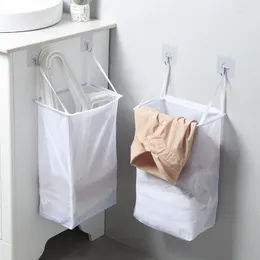 Laundry Bags Bathroom Dirty Basket Folding Clothes Hamper Bag Home Storage Organizers Cotton Accessories