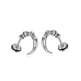 Stud Earrings Eagle Claw Titanium Steel Street Vintage Style Mens Drop Delivery Jewelry Otavw