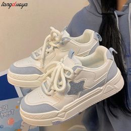 Casual Shoes Cute Harajuku Sneakers Women's Sports Thick Platform Women Blue Running Outdoor Vulcanized