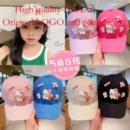 Children's Temperament Versatile Cartoon Katie Cat Style Anti UV Shading Effect Sun Protection Women's Baseball Cap