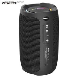 Portable Speakers ZEALOT S49 portable Bluetooth speaker 20W IPX7 waterproof powerful speaker with enhanced bass dual pair TF TWS USB Q240328