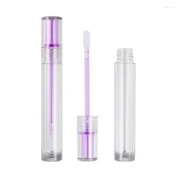 Storage Bottles 50 Pcs Translucent Purple 4ml Lip Gloss Tube Empty Spot Glaze Bottle As Material Dispensing