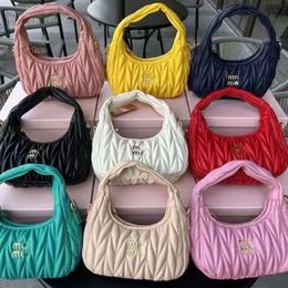 Stores Export Designer Shoulder Bags Family and New Womens Bag Handheld Underarm Fold Cloud Moon Teeth Trendy One Shoulder Crossbody