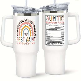 1pc, Gift From Niece, Nephew Auntie Birthday Gift, Valentines Day Valentine Gifts for New Aunt, to Be Aunt - 40 Oz Tumbler