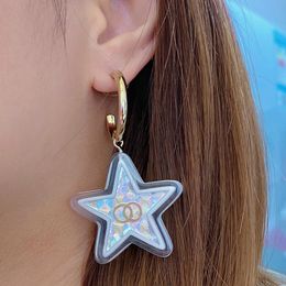 New Designer earrings Star Acrylic Earrings for women Earring ear rings Luxury brand Jewellery gift