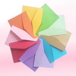 Gift Wrap 30pcs Money Holder Envelope Bank Storage Bag Brights Colour Membership Cards Envelopes (Random Color)