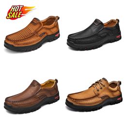 Casual Explosive shoes Men's large size men's casual GAI hot men's portable Lefu new leather shoes non smelly feet trainer Lightweight Stylish bigsize 2024