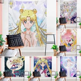 Tapestries Tapestry INS Anime Wall Permadani Background Fashion Sofa Covering Home Decor Hanging Cloth