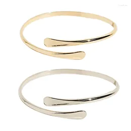 Charm Bracelets Punk Coiled Adjustable Spiral Upper Arm Cuff Armlet Armband Bangle Women Jewelry