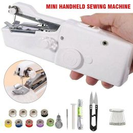 Machines Hand Held Sewing Machine Cordless Household Electric Mini Sewing Machine Electric Stitch Needlework Set for DIY Clothes Stitchin