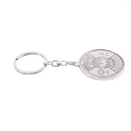 Keychains Perpetual Calendar Keyring Keychain Unique Metal Key Chain Ring 50 Years