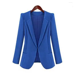 Women's Suits 2024 Korean Blazer Suit Jacket Women Autumn Spring Long Sleeve Notched Collar Work Blazers 3XL 4XL