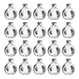 Jars 20pcs Plastic Bulb Drinks Cup 150ml Empty PET Clear Bottles Leak Proof Bulb Shape Milk Juice Light Bulb Water Bottle