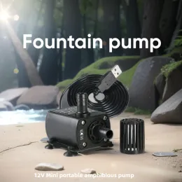 Pumps Micro DC Brushless Fountain Pet Water Fountain Soilless Cultivation Submersible Pump Powered By Charging Treasure USB