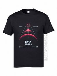 soviet Sput Artificial Satellite Space T Shirts Father Tee Shirts 2019 Newest 100% Cott Fabric Men Top T-shirts Customised y8Hr#