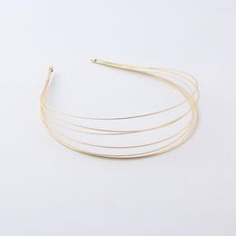 Hair Clips & Barrettes Metal Multilayer Headband Fashion Korean Ins Style Simple Multi-layer Ring Corrugated Ladies Travel 941 Ear270e