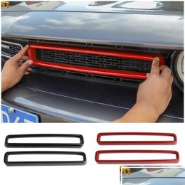 Other Exterior Accessories Car Front Mesh Gril Grilles Decoration Ring For Dodge Challenger Up Styling Interior Drop Deliv Delivery Au Oterc