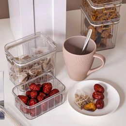 Storage Bottles Bean Jar Capacity Food Sealed Set For Kitchen Transparent Dustproof Containers Cereals Fruits More