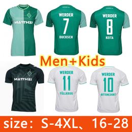 SV Werder Bremen Soccer Jerseys 2023/2024 Home and Away Jersey Ducksch Borre Deman Schmid Keita Player Version Men Kids Kits
