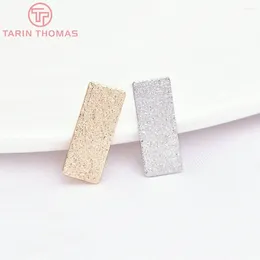 Stud Earrings (2277) 10PCS 5x12MM 24K Gold Colour Brass Rectangle High Quality Diy Jewellery Findings Accessories Wholesale