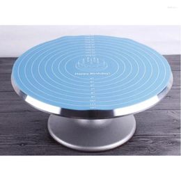 Baking Tools 2pcs Cake Turntable Pat Silicone Mat For With Size Non-stick High Temperature Resistant Bake Tool Kitchen Gadget