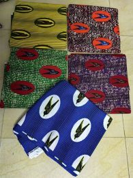 Fabric Ankara Printing Wax Fabrics 6 yards African Nigerian 100% Cotton Tissu Wax Fabric for Sewing Diy Cloth X10312