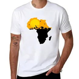 Men's Polos Africa T-Shirt Blouse Summer Top Korean Fashion Mens T Shirt Graphic