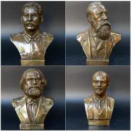 Sculptures Lenin Engels Max Stalin Statue Great Man Bust Bronze Decorative Statue Home Decoration Character Sculpture Crafts