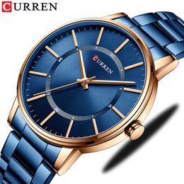 Karien CURREN 8385 Stainless with Japanese Movement, Business Steel Strap Watch, Fashionable Men's Watch