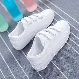 Casual Shoes 2024 Fashion Women's Vulcanize Spring Classic Solid Colour PU Leather Women White Sneakers