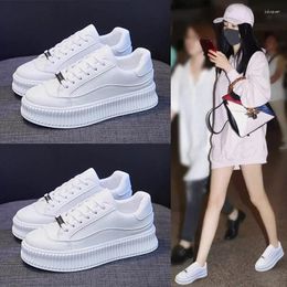 Casual Shoes 2024 Couple Ins Korean Version Of The White Women Autumn Fashion Platform Sneakers Running Male Zapatos