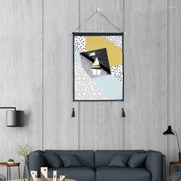 Гобелены YO-Nordic макраме настенный гобелен с геометрическим рисунком из хлопка и льна художественный декор фоновая ткань 45X65 см